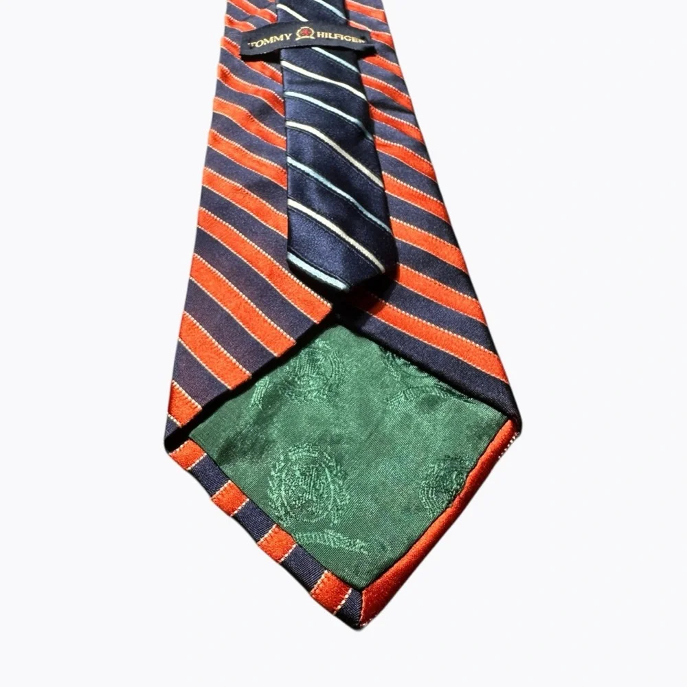 Tommy Hilfiger Silk Striped Tie Classic Prep Officecore